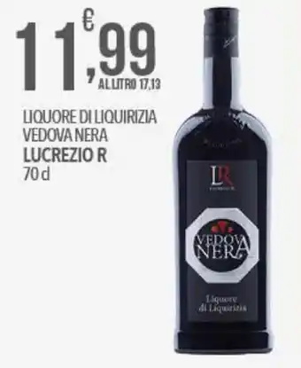 Lucrezio R Liquore di Liquirizia Vedova Nera 70 cl