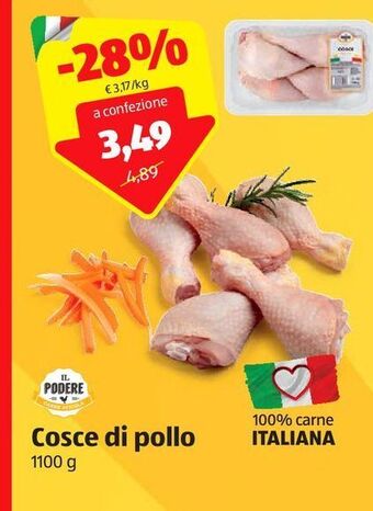 ALDI Cosce di pollo il podere offerta