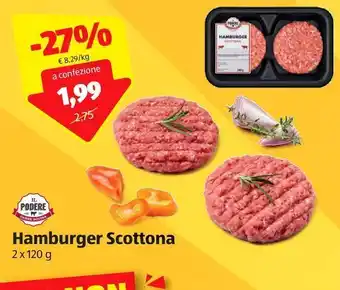 ALDI Hamburger scottona il podere offerta