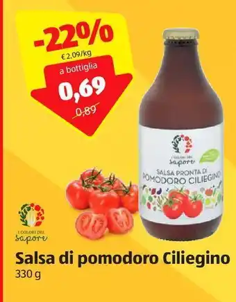 ALDI Salsa di pomodoro ciliegino i colori del sapore offerta