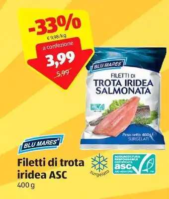 ALDI Filetti di trota iridea asc offerta