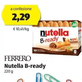 ALDI Nutella b-ready ferrero offerta