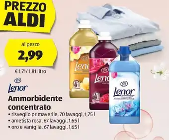 ALDI Ammorbidente concentrato lenor offerta