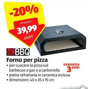 ALDI Forno per pizza bbq offerta