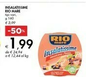 Bennet Rio Mare Rio Mare - Insalatissime Messicana e Tonno 160 g(ml) offerta