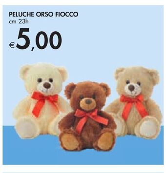 Bennet Peluche orso fiocco offerta
