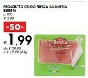 Bennet Beretta Prosciutto Crudo 100 G(ml) offerta