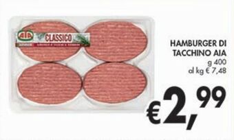 Supermercato Coal Hamburger di tacchino aia offerta