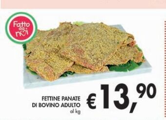 Fettine panate di bovino adulto
