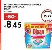 Bennet Dixan Detersivo Predosato Per Lavatrice Power Caps Color offerta