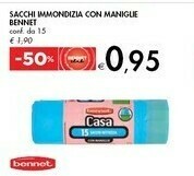 Bennet Bennet Sacchi Immondizia Con Maniglie offerta