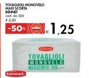 Bennet Bennet Tovaglioli Monovelo Maxi Scorta offerta
