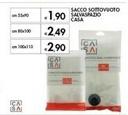 Bennet Casa Sacco Sottovuoto Salvaspazio offerta