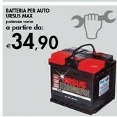 Bennet Ursus Batteria Per Auto Max offerta