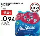 Bennet Vitasnella Acqua Minerale Naturale offerta