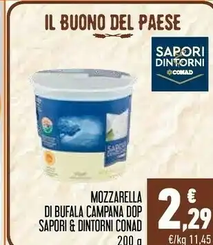 Conad City Sapori & Dintorni Conad Mozzarella Di Bufala Campana Dop offerta