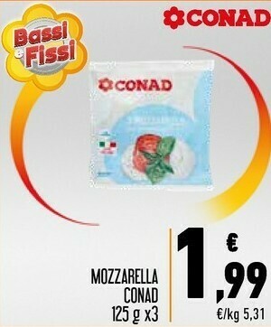 Conad City Mozzarella offerta