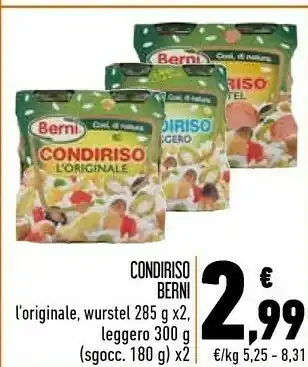 Conad Berni Condiriso Originale offerta