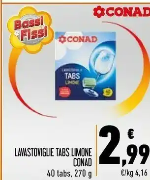 Conad City Lavastoviglie Tabs Limone offerta