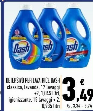 Conad Dash Detersivo Per Lavatrice offerta