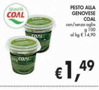 Supermercato Coal Pesto alla genovese coal offerta