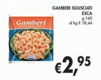 Supermercato Coal Gamberi sgusciati esca offerta