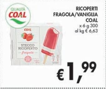Supermercato Coal Ricoperti fragola/vaniglia coal offerta