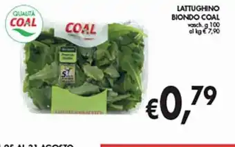 Supermercato Coal Lattughino biondo coal offerta