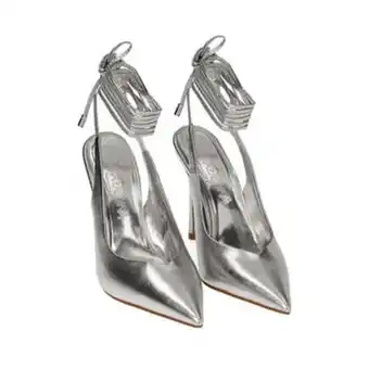 Primadonna Slingback argento laminato, tacco 11 cm offerta