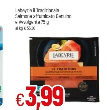 Famila Labeyrie Salmone Affumicato Biologico 75 G(ml) offerta