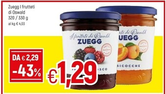 Famila Zuegg Marmellata offerta