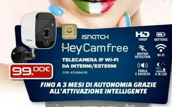 Gbc ISnatch Telecamera IP WI-FI Da Interni/ Esterni offerta