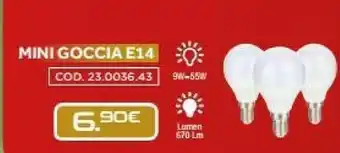 O.N Tris Lampadine Led Mini Goccia E14