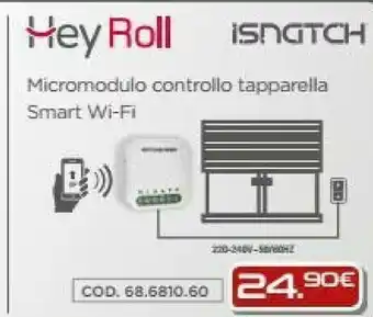 Gbc ISnatch Heyroll Micromodulo Controllo Tapparella Smart Wi-Fi offerta
