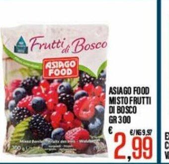 Supermercati EffePiù Asiago Food Misto Frutti Di Bosco 300 gr offerta