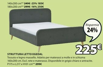 JYSK Struttura Letto Egedal offerta