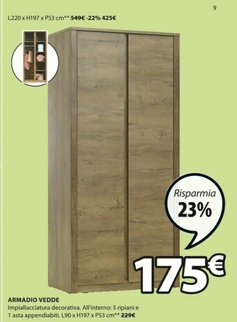 JYSK Armadio Vedde offerta