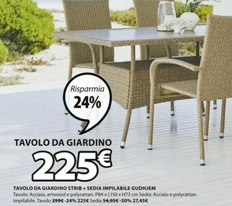 JYSK Tavolo Da Giardino offerta