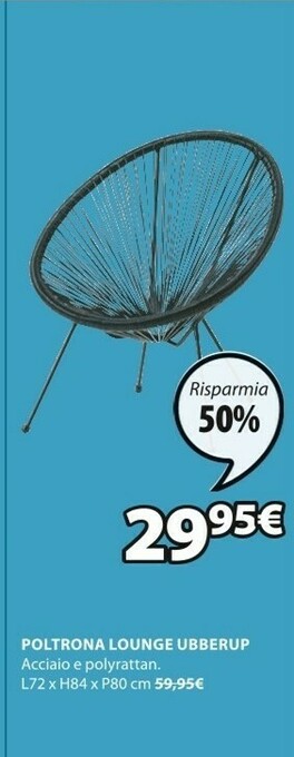 JYSK Poltrona Lounge Ubberup offerta
