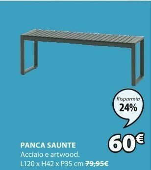 JYSK Panca Saunte offerta