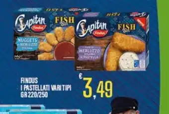 Supermercati EffePiù Findus 1 Pastellati Vari Tipi 220 gr / 250 offerta