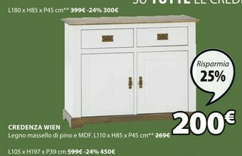 JYSK Credenza Wien offerta