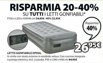 JYSK Letto Gonfiabile Opdal offerta