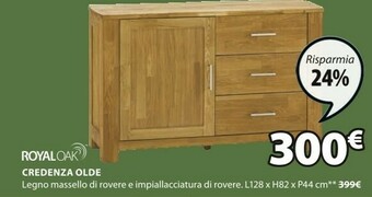 JYSK Royal Oak Credenza Olde offerta
