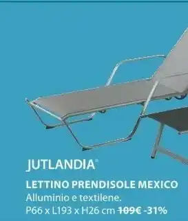 Jutlandia Lettino Prendisole Mexico