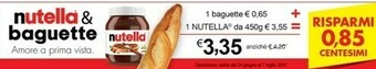 Bennet Ferrero Nutella + Baguette offerta