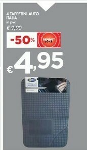 Bennet Italia 4 Tappetini Auto In PVC offerta
