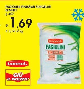 Bennet Fagiolini finissimi surgelati bennet offerta