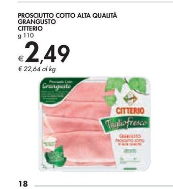 Bennet Prosciutto cotto alta qualità grangusto citterio offerta