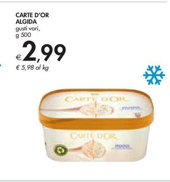 Bennet Carte d'or algida offerta